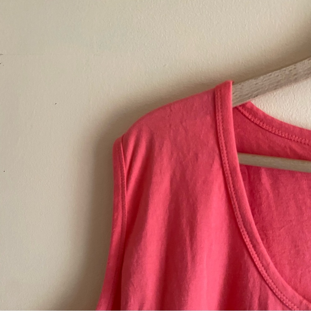 Ulla Popken Coral Cotton Sleeveless Midi Dress Plus Size 28/30 Casual - Picture 4 of 13